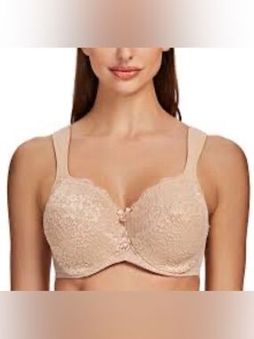 New Meleneca 44F Nude Lace Underwire Bra - Supportive Women’s Intimates